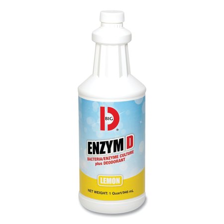 BIG D Enzym D Digester Liquid Deodorant, Lemon, 32oz, PK12 050000